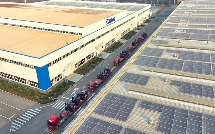 NG电子游戏“鲲鹏”叉车批量交付华东