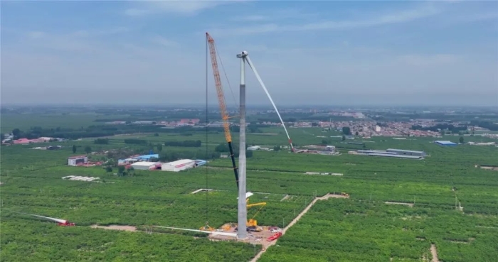 “全球第一吊”再临燕赵！！！166米，，XCA4000助力华北绿电