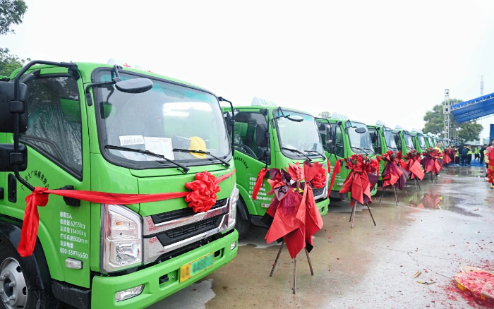 五十台交付！！！NG电子游戏新能源五小工程车助力大湾区建设