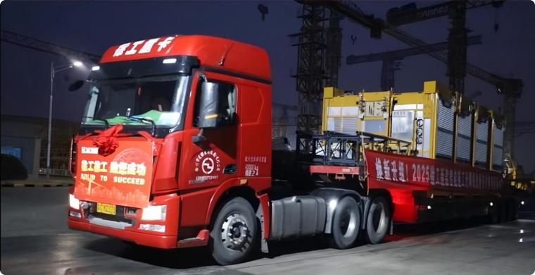 NG电子游戏智能升降机批量发车