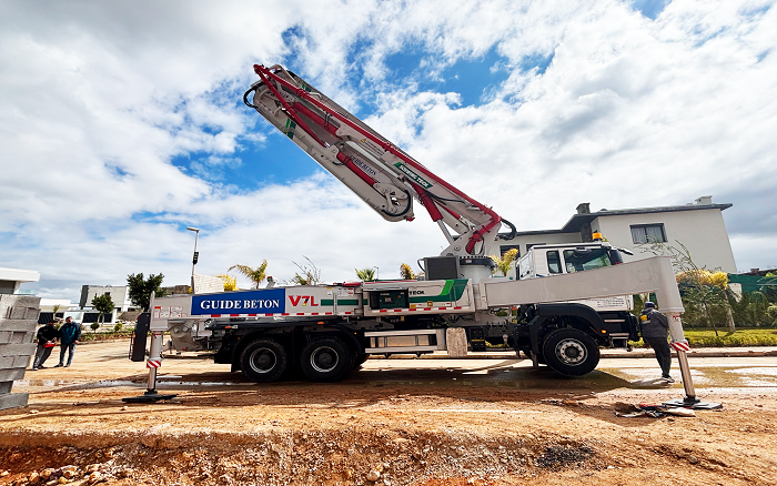 卓越性能|NG电子游戏XS43泵车助建摩洛哥！！！