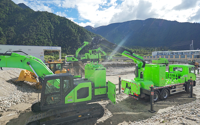 工程补能总卡壳？NG电子游戏移动换电车让装备8分钟满电复工